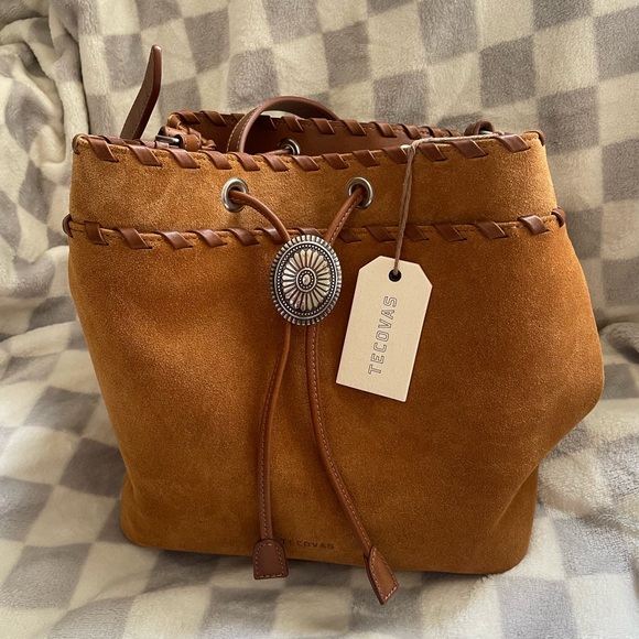 Tecovas Suede Bolo Bucket Bag - new - Picture 4 of 9